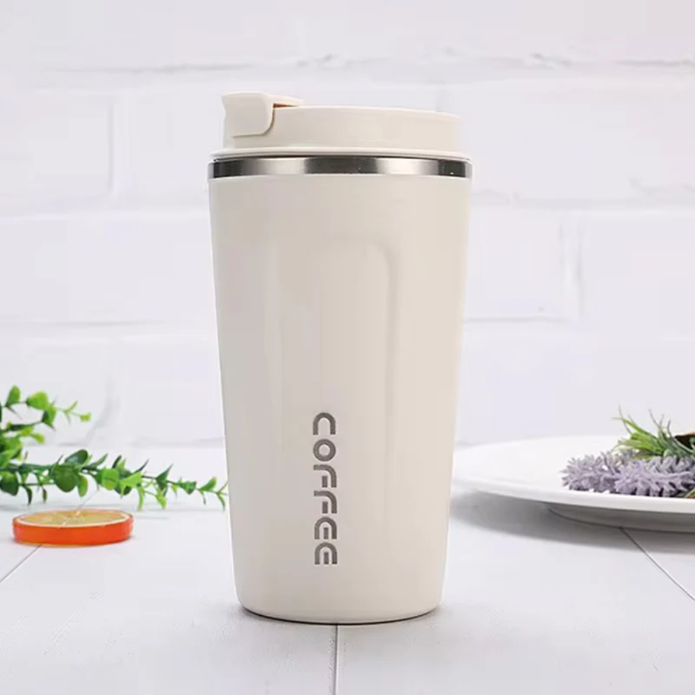 Temperature display staineless steel thermal mug