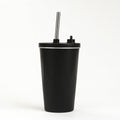 Travel Tumbler Stainless Steel Vacuum Insulated with Lid and Straw White 600ml